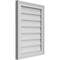 Ekena Millwork Vertical Surface Mount PVC Gable Vnt: Non-Functional, w/2"W x 1-1/2"H, Brickmould Frame, 18"W x 24"H GVPVE18X2402SN - alternate 4